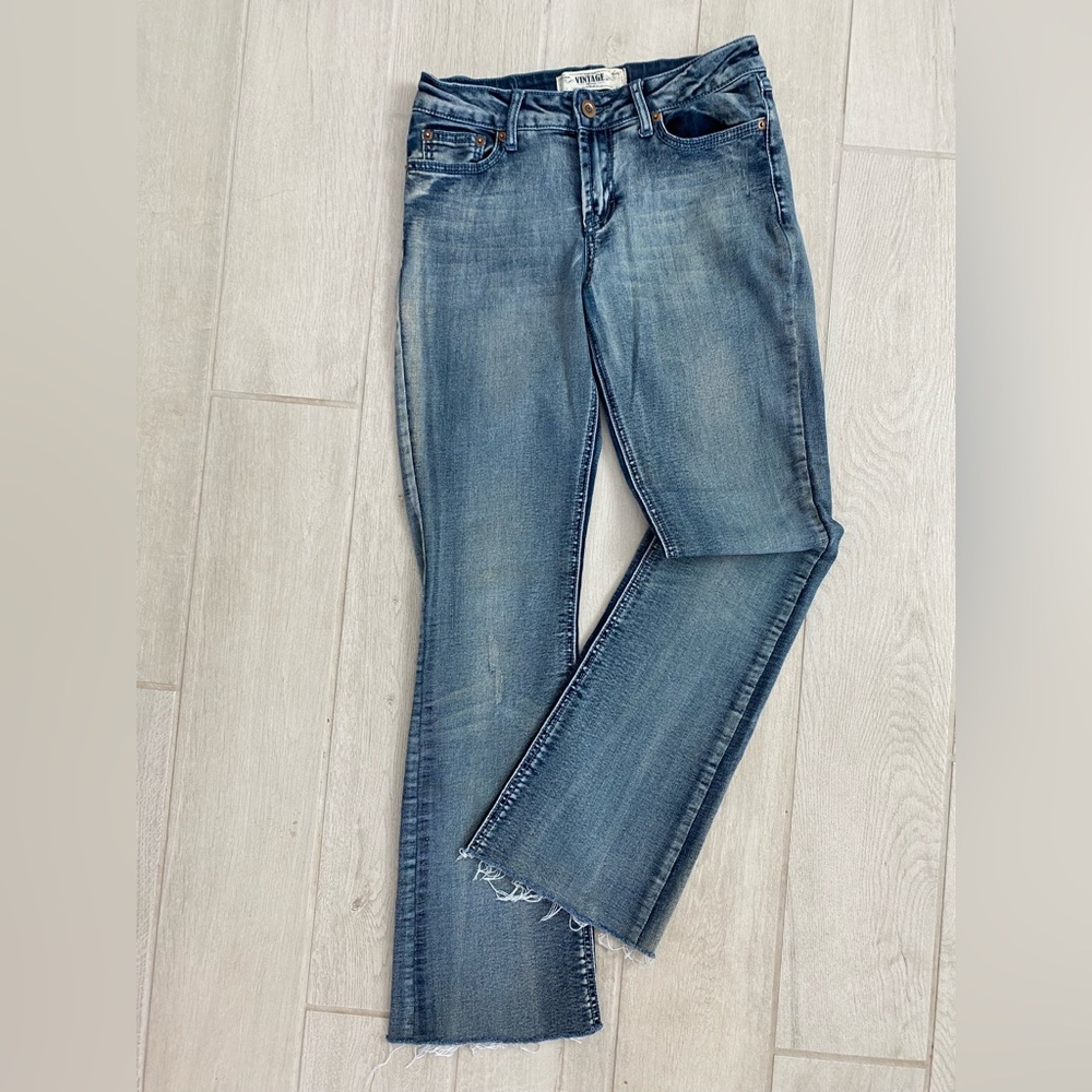 Vintage Denim Boot Leg Pants 37 5
